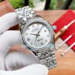 High Replica Rolex Datejust  Watch Silver Face Stainless Steel strap Diamonds Bezel  41mm